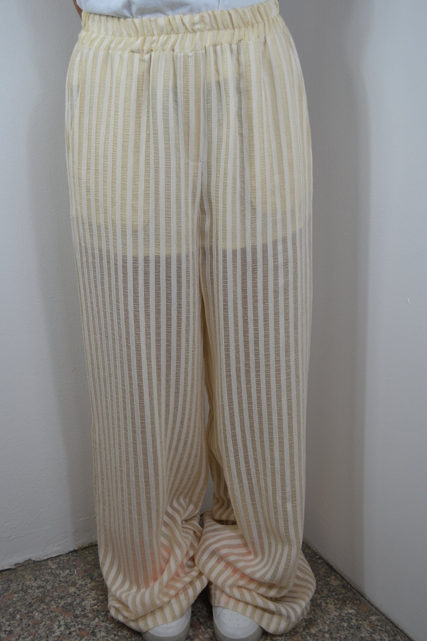 Icona Pantalone Con elastico Tessuto Effetto Materasso QP5TZ035