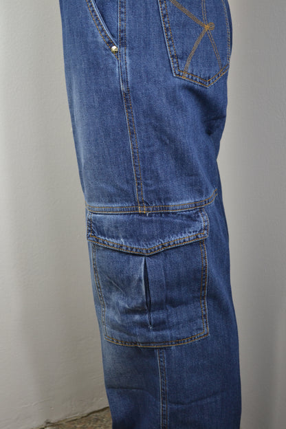 Kaos Jeans Morbido con Tasconi Applicati QP6GZ002